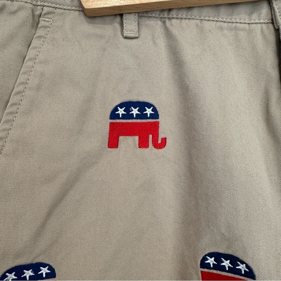 Fanpants Kahaki GOP Elephant Shorts - Picture 4 of 11